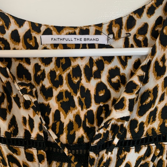 Faithful The Brand Animal Print Romper Size Medium NWOT - Picture 3 of 11
